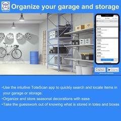ToteScan QR Labels Heavy Duty Multi-color 2.5″x3″ 45 Pcs