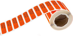 Red for Rectal Use Only Stickers / 500 Small Labels / 0.375″ X 1.5″ Fluorescent
