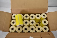 Lot of 36 Direct Thermal Label Rolls 4″ x 6″ .75″ Core 105 Labels/Roll Yellow