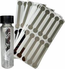 Tamper Evident Stickers, Security Stickers, 100 Tamper Proof Labels per Pack (Wh