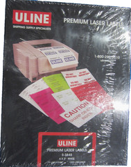 ULINE S-3845 4X2″ WHITE Premium Laser Labels 1000 Labels/Box *SEALED*