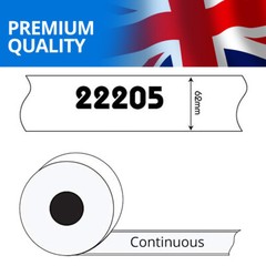 CONTINUOUS THERMAL LABELS FITS BROTHER DK22205 DK-22205 P TOUCH PRINTERS – 62mm
