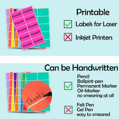 Colored Labels Stickers 3 x 2 Inch Rectangular Moving Labels 8 Colors Large Colo