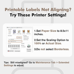 2″ round Label Stickers for Inkjet or Laser Printer, Matte White, 360 Printable