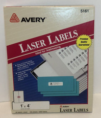 Avery- 5161 – Easy Peel Address Labels, Laser, 1″ x 4″ – Pack of 2000
