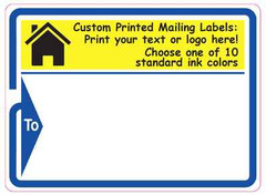 Printed Shipping Labels, 10,000 Custom Mailing Stickers 3″ x 4″ Continuous Forms