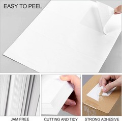 3 1/3″ x 4″ 6000 Labels 6UP Address Shipping Self Adhesive Ink Jet Laser Sticker