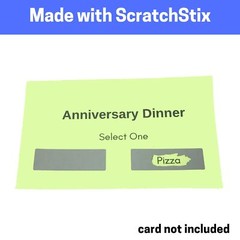 150 Pack Scratch Off Stickers Rectangular Labels for Raffles Wedding, 1.9×0.6In