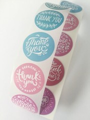 Thermal 4×6 Shipping Labels Fanfolded 100 ct & 20 thank you stickers sellers lot