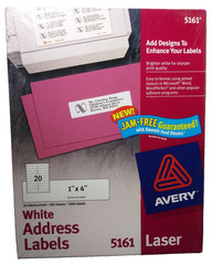 Avery 5161 Easy Peel Address Label – 1″ X 4″ – 2000 / Box for LASER Printers