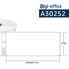 12Rolls Address 350 Labels 30252 For Dymo LabelWriter 450 Duo 1-1/8″ x 3-1/2″