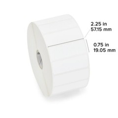 Zebra 10015340 DT Label Paper 2.25 x 0.5″ Z-Select 4000D 1″ core Top Coated Pape