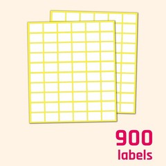 Labels Stickers 900 Pack 0.75″ x 0.5″ – Price Stickers, Small White
