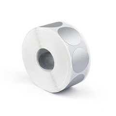 1000Pcs 1 Inch Round Scratch Off Stickers Roll for Party Games Scratch Off Cards
