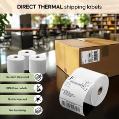 SL450 4×6 Shipping Label in 1 Roll 450 Pages per roll Support Label Printers,…