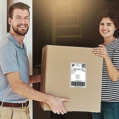 500 4″x6″ Fanfold Direct Thermal Shipping Labels for Zebra BEEPRT Rollo Printers