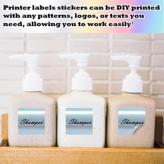 500 Pcs 2” X 2” Holographic Silver Thermal Label Stickers Square Thermal Print