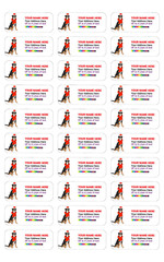 Personalized Christmas Swiss Mountain Dog Address Labels Stickers 2.625″x01″