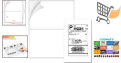 Half Sheet Shipping Labels White Paper 8.5×5.5 for Laser Inkjet 500 Sheets