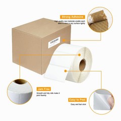 【15600 Labels/12 Rolls】 3-Proof 1″ Core 2″ x 1″ Direct Thermal Label (51mm x …