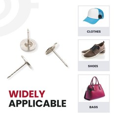 16MM GROOVED Flathead Pins for Retail Security Tags EAS Loss Prevention – 100…