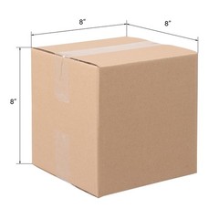 50pcs 8 “x 8″ x 8 ” corrugated cardboard Carton box in kraft paper color