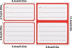 50 Sheets/100 Pcs to from All-Purpose Address Mailing Labels, Self Adhesive Mail