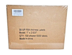 3000 Labels 100 Sheets FBA 1 x 2 5/8 Address Mailing Labels 30 UP 1 x 2.625