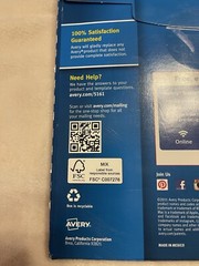 Avery Easy Peel Mailing Address 2000 White 1×4 Labels Laser 100 Sheets Box 5161