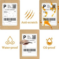 4 x 6 Fanfold Thermal Shipping Labels, 100 Laels Thermal Shipping Labels for …