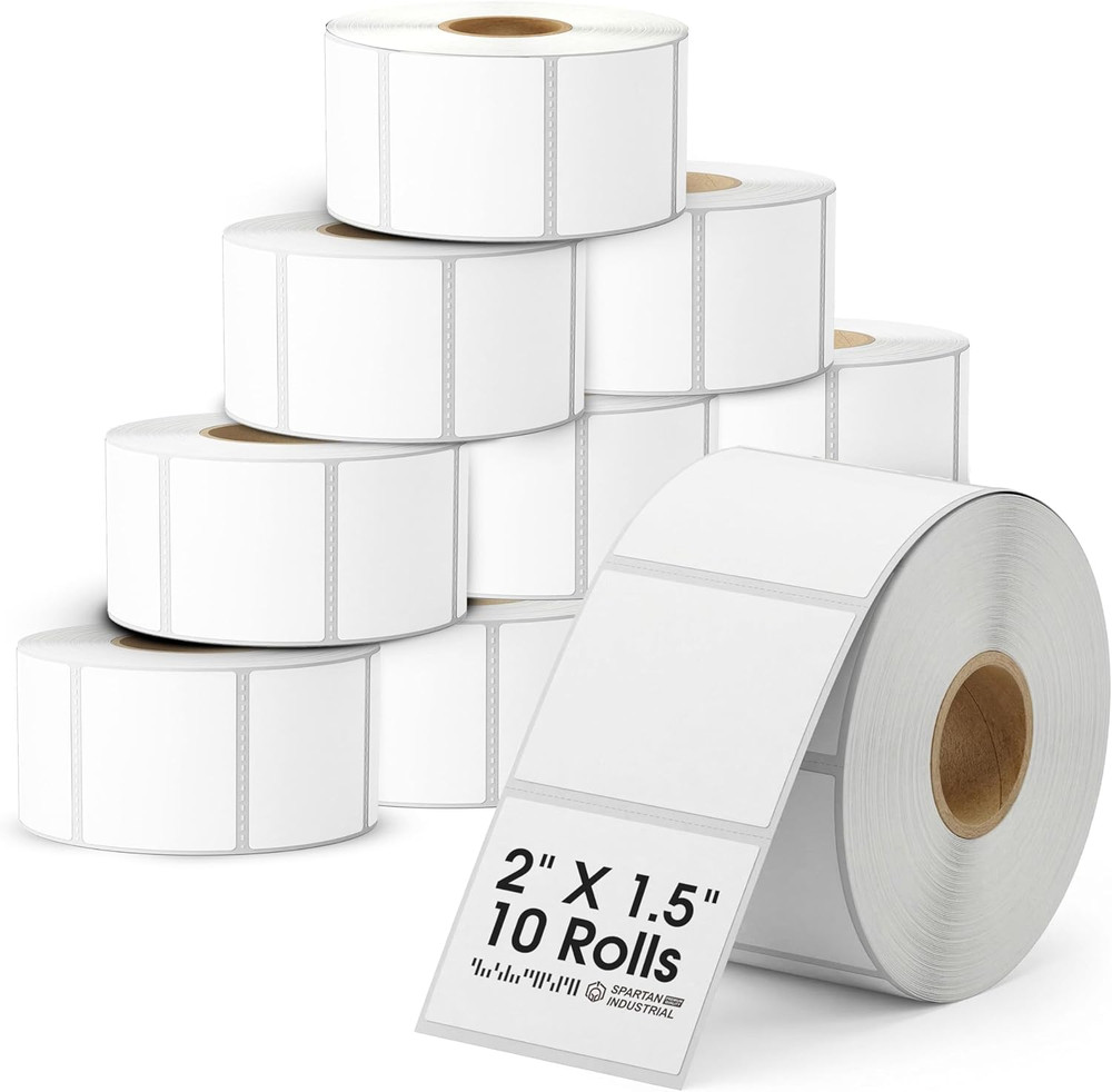 – 2″ X 1.5” Direct Thermal Printer Labels – Perforated