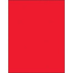 Removable Rectangle Laser Labels, 8 1/2″ x 11″, Fluorescent Red, 100/Case