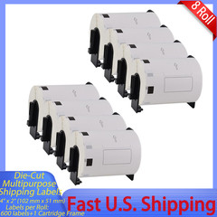 8x 4″x2″ Large Multi-purpose Labels DK-1240 for Brother, with Cartridge Frames