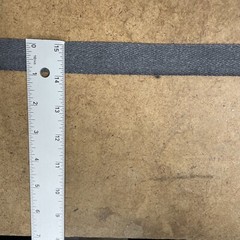 1” Dark Heather Grey Twill Tape Up to (3 Yards)
