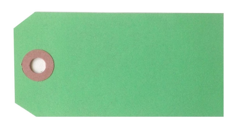 #3 Shipping Tag, Dark Green, 3-3/4″ x 1-7/8″, 13-Pt Cardstock – Box/1000
