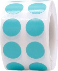 White 1/2″ Inch Round Adhesive Labels 1,000 Color Coding Dot Stickers for Effic