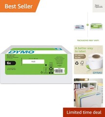 Authentic LW 1-Up File Folder Labels for LabelWriter Label Printers, White, 9…
