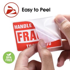 500 Pcs 2×3 Inch Fragile Stickers Handle with Care Labels for Moving Boxes