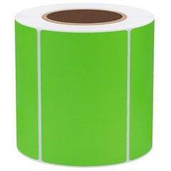 3×2 Inch Green Thermal Labels for Shipping Barcodes Address Rollo Zebra 500