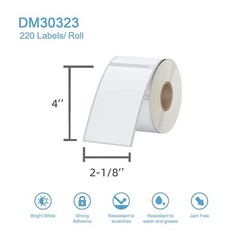 12 Rolls 2-1/8″ x 4″(54mm x 101mm) Direct Thermal Labels Compatible with DYMO…