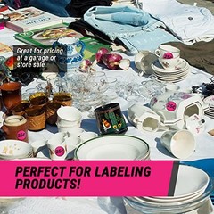 25 Cent Price Stickers – 2″ Round Dot Labels, 300 Count for Garage/Yard Sales