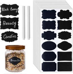 360Pcs Chalkboard Labels ? 2.1X1.4 Inch Reusable Blackboard Stickers with 2 W…