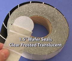 Clear Translucent Frosted 1.5″ Wafer Seals 4000 Roll CLR15W 1 1/2″ Round Labels