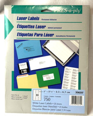 Avery White Address Labels #8162- #18167 – #5260 or #30610 Original Packet
