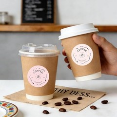 600 PCS Round Thermal Label Stickers, 2 Inch Pink Gradient Circle Direct Thermal