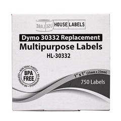 DYMO 30332 1×1 Direct Thermal Multipurpose Labels (1″ x 1″) – (2) Rolls of 750