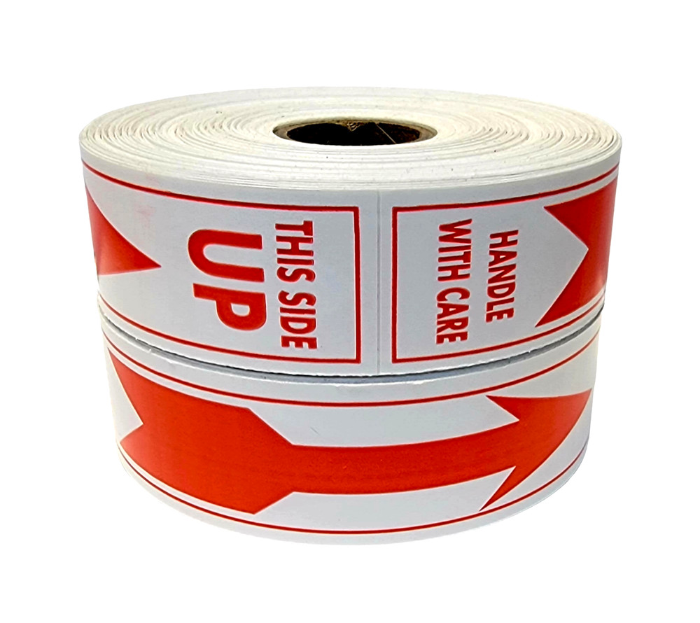 1-1/8″x7″ This Side Up w/ Arrow Labels Shipping Fragile Stickers (4) RLS 250 EA