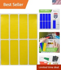 Versatile 3×1 Inch Yellow Write-On Labels for Home, Office, and School Projects
