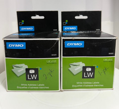 (3 Rolls) DYMO 30320 White Address Labels 1-1/8″ x 3-1/2″