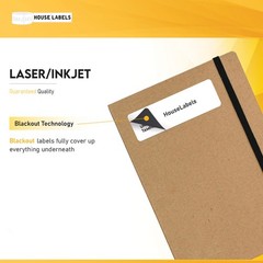 800 Sheets 24000 Labels Address Mailing BLACKOUT Technology Fast Peel 1 x 2 5/8